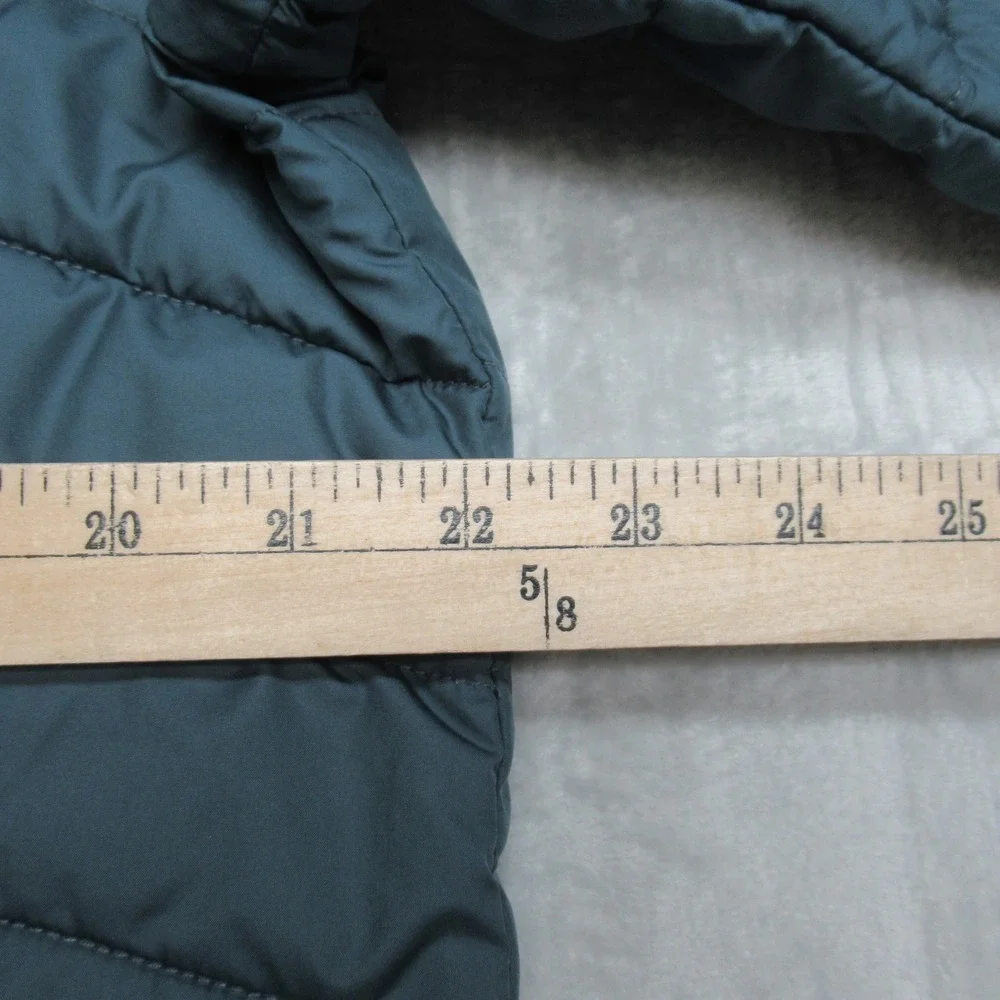 Columbia Jacket Men Medium Blue Green Insulated Quilt Light FullZip Puff Thermal